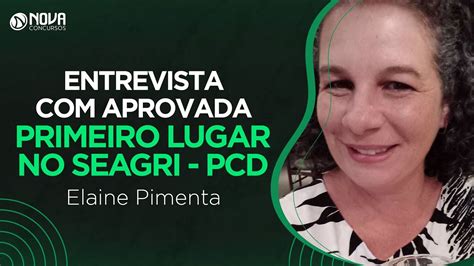 Aprovada No Concurso Seagri Df Em Primeiro Lugar Pcd A Nova