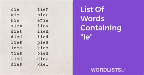 List Of Words Containing Oo