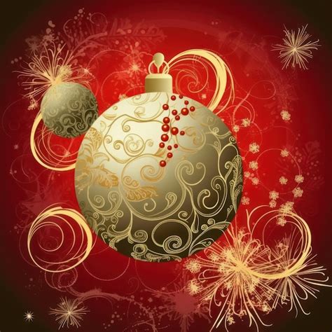 Premium AI Image | Christmas greeting card design with various ...