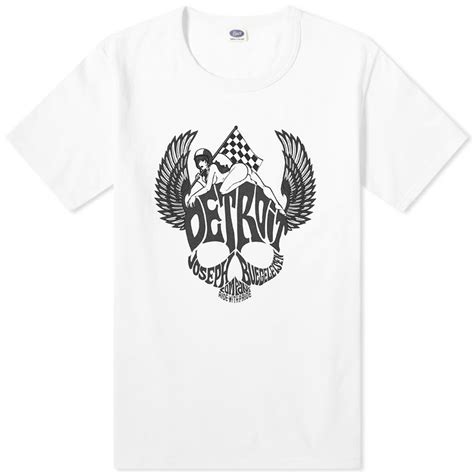 The Real McCoy S Men S Buco Naked Angel T Shirt In White The Real McCoys