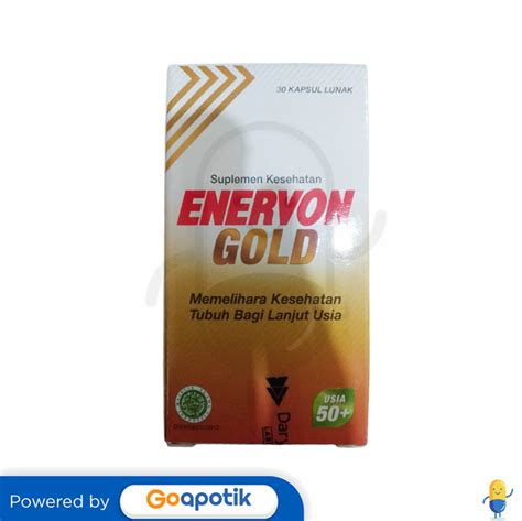 ENERVON GOLD BOTOL 30 KAPSUL Kegunaan Efek Samping Dosis Dan Aturan