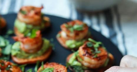 Cajun Shrimp Guacamole Bites Healthyrecipesflatley