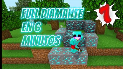 Minecraft Full Diamante En Minutos Youtube