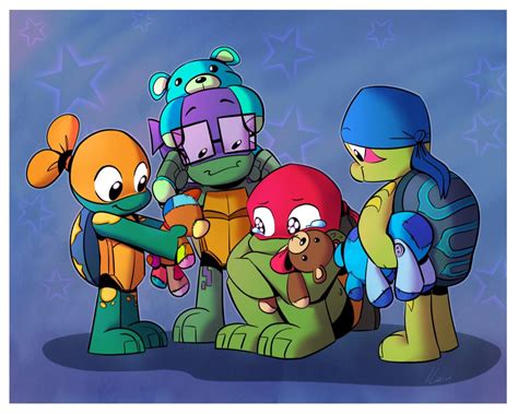 Rise Of The TMNT Baby Turtles Teenage Mutant Ninja Turtles Artwork