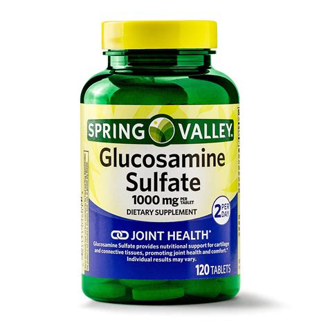 Spring Valley Glucosamine Sulfate Tablets 1000 Mg 120 Ct