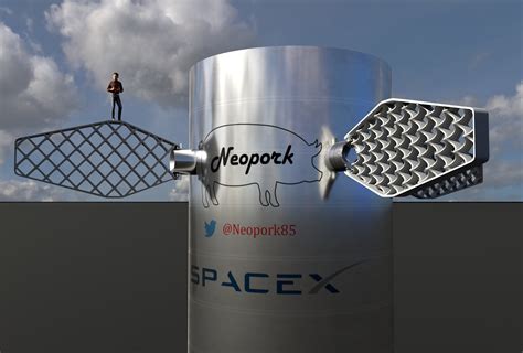 This Render Illustrates How Large The Spacex Super Heavy Grid Fins Are