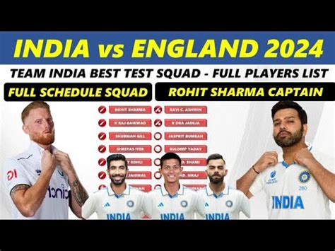 India Vs England Rd Test Match India Vs England Rd Test Squad