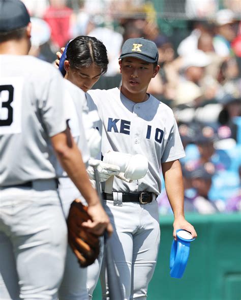 【甲子園】慶応が5年ぶり白星 清原勝児は代打で左直も4万大観衆沸かせた 北信越5校初戦敗退 高校野球夏の甲子園写真ニュース 日刊スポーツ