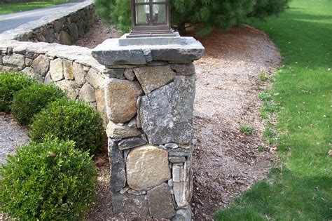 Stonework Driveway Entrance Landscaping Driveway Entrance Outdoor Decor