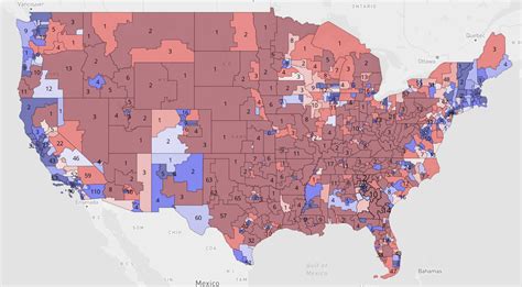 My nationwide map of the House of Representatives if it had 1,000 seats ...