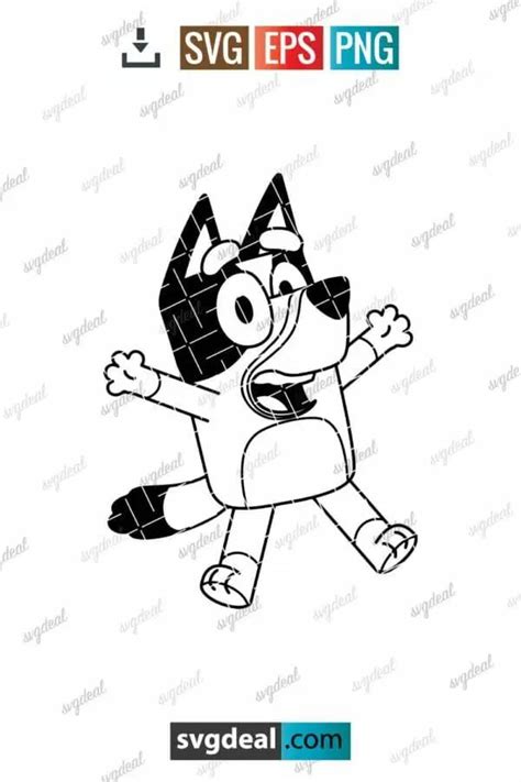 Bluey Black And White Svg | Black and white, Svg, Free clipart images