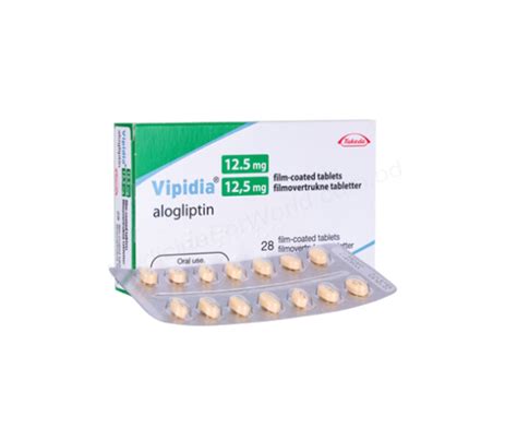 Alogliptin Benzoate Vipidia 125mg 25mg Rx Medicine For World