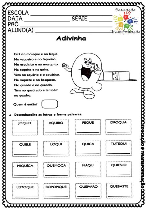 Atividade Adivinhas