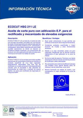 F Tecnica Ecocut Hsg Le Pdf