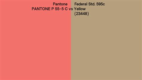 Pantone P C Vs Federal Std C Yellow Side By Side