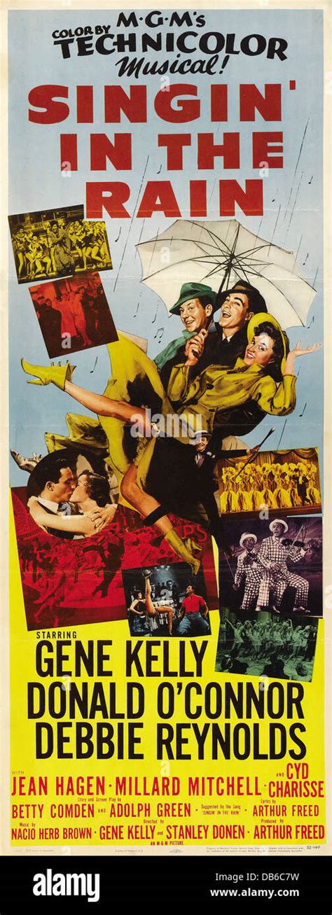 SINGIN IN THE RAIN MGM 1952 Directed By Stanley Donen MOVIE POSTER