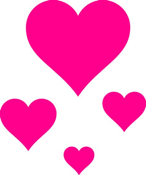 Pink Hearts Clip Art At Vector Clip Art Online Royalty