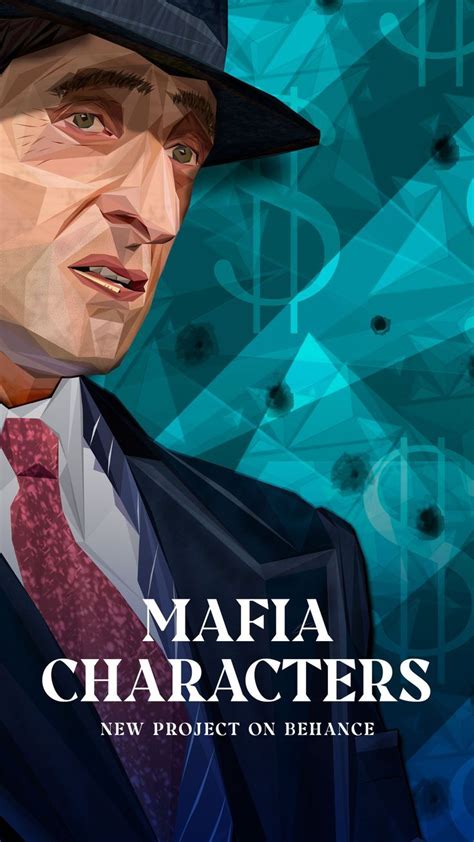 Mafia Characters Low Poly Portraits Project On Behance By Visual Artist