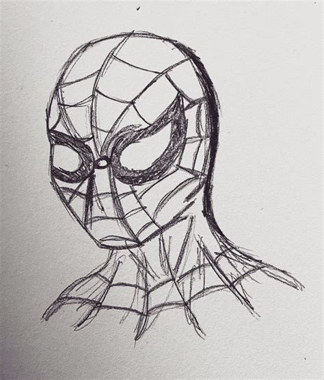 Spiderman Sketch Drawing