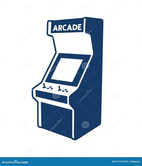 Creative Design Of Arcade Machine Draw Stock Vector Illustration Of