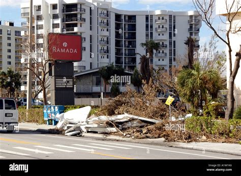 Hurricane Wilma damage Stock Photo - Alamy