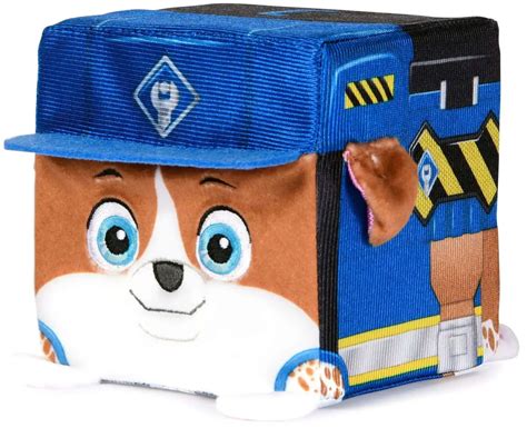 Paw Patrol Rubble Crew Cube Wheeler 4 Plush Spin Master - ToyWiz