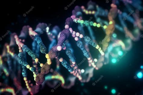 Premium AI Image | Vibrant 3D Illustration of DNA Replication in ...