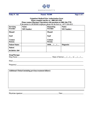 Fillable Online Outpatient Medical Prior Authorization Form Fax Email