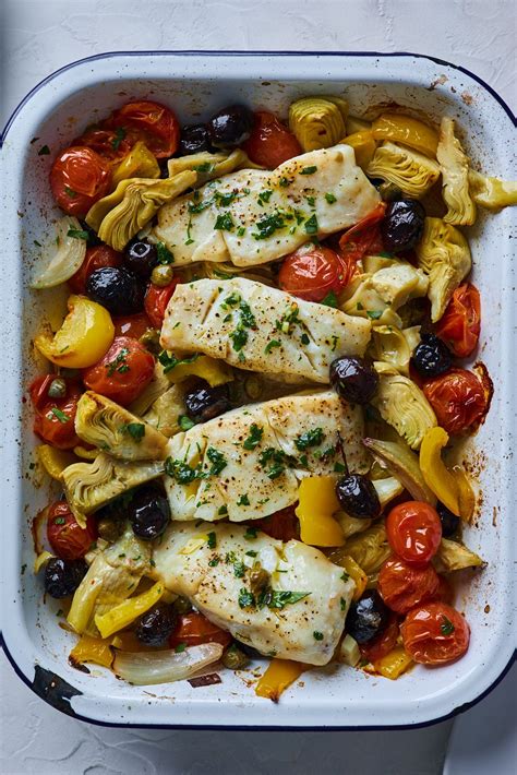 Mediterranean Style Baked Cod • Olive And Mango Recipe Fish Recipes