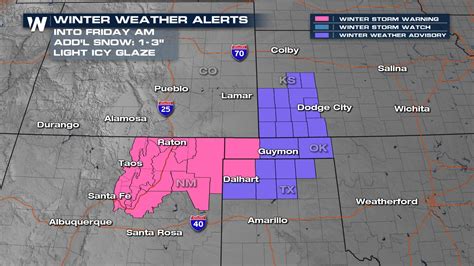 Snow & Ice for I-25 & Western Plains - WeatherNation