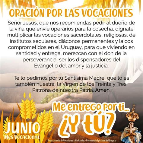 MES VOCACACIONAL Testimonios y oración Diócesis de San José de Mayo