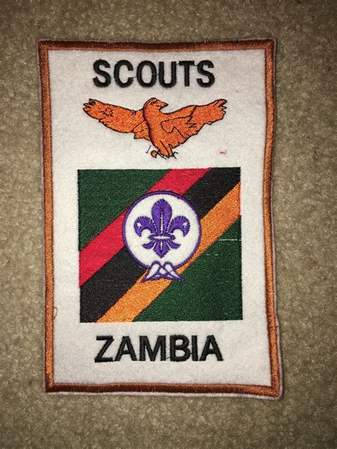 Boy Scout Scouts Zambia Eagle Africa Traded At World Jamboree Jacket