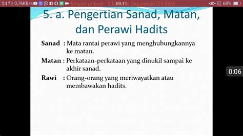 Perbedaan Matan Dan Sanad