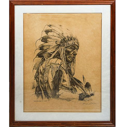 Framed Print of Native American : EBTH