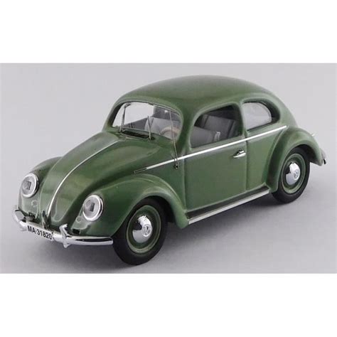 Miniatures montées Volkswagen Coccinelle De Luxe vert 1953 1 43 Rio