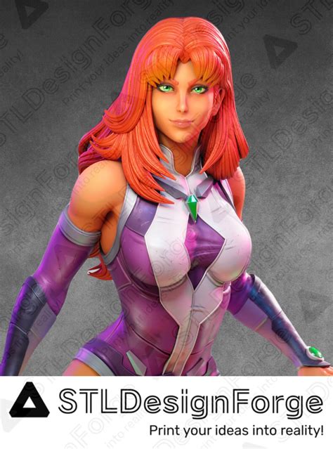 Alluring Starfire NSFW Teen Titans STL Model Anime Girl Nsfw Stl File