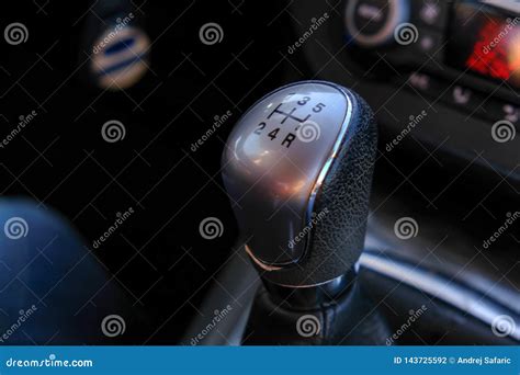 Closeup of Manual Gear Shifter on Manual Transmission Stock Photo ...