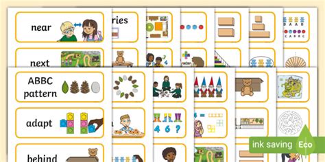 👉 Eyfs Maths Vocabulary Cards White Rose Maths On The Move