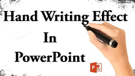 Handwriting Text Effect In Powerpoint YouTube