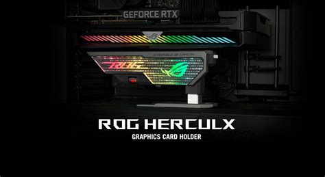 Asus Xh Rog Herculx Graphics Card Holder Toolless Mount Convenient