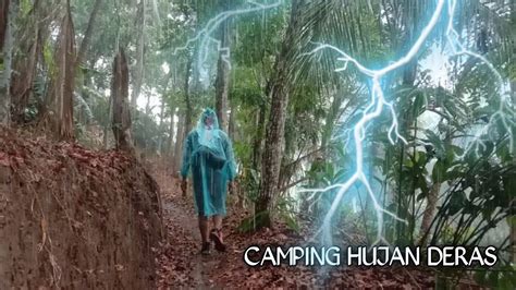 Camping Hujan Deras Berteduh Di Shelter Kecil Dan Memasak YouTube