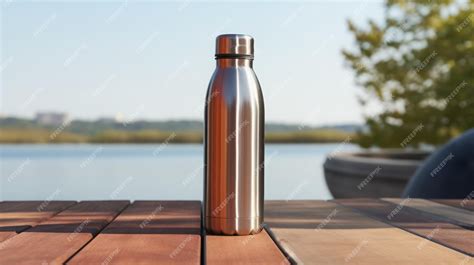 Premium Photo | Stainless Steel Insulated Water Bottles