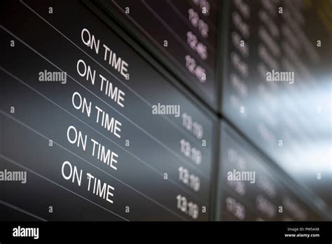 Boarding Time Monitor Screens Timetable Boards Arrivals And