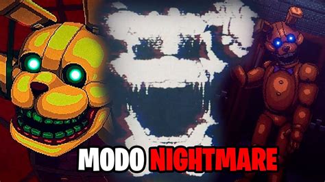 REVENTANDO El MODO NIGHTMARE Five Nights At Freddy S Into The Pit