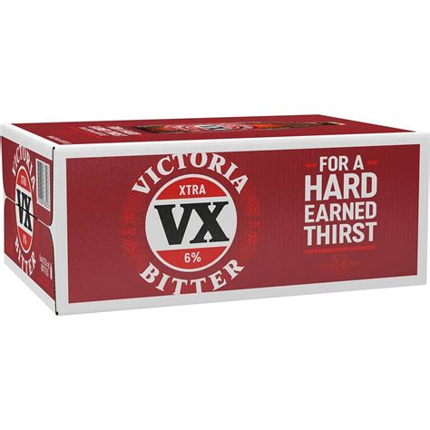 Victoria Bitter Xtra Bitter Bottles 250ml X 24 Case Woolworths