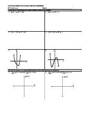 1 6 1 Pdf 1 6 Polynomial Functions And End Behavior Name Describe