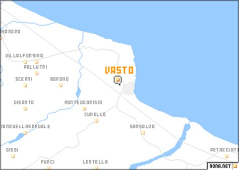 Vasto (Italy) map - nona.net