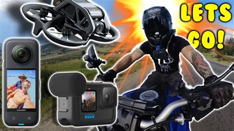 Ultimate Motovlog Setup Gopro Insta X And A Drone Youtube