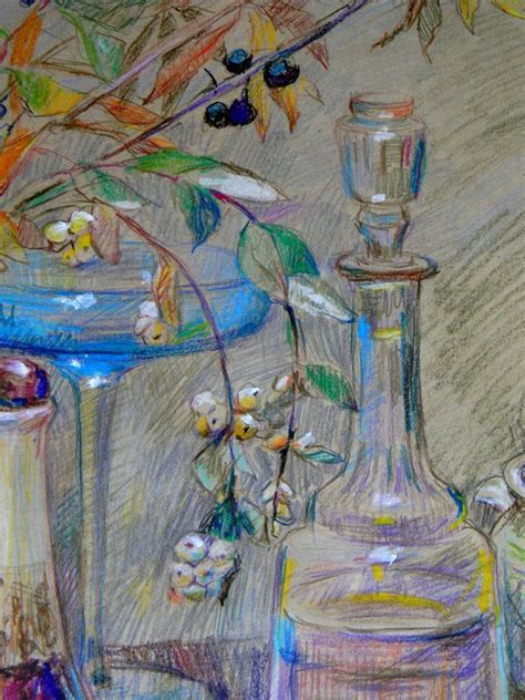 Mysterious Still Life Pastel Drawing By Liudmyla Chemodanova Artfinder