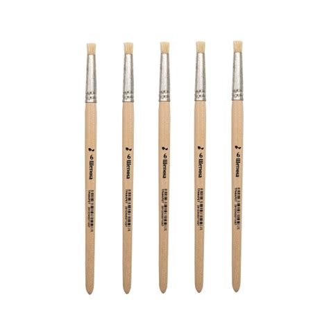 Артком Кисть для рисования Скошенная №6, 5 шт. - купить с доставкой по ...